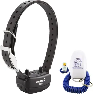 Garmin BarkLimiter Deluxe, Rechargeable Training Collar with Tri-Tronics Technology | Corrects Nuisance Barking, Bark Odometer, Manual & Auto Modes, for All Dog Breeds with Teacher's Pet Clicker