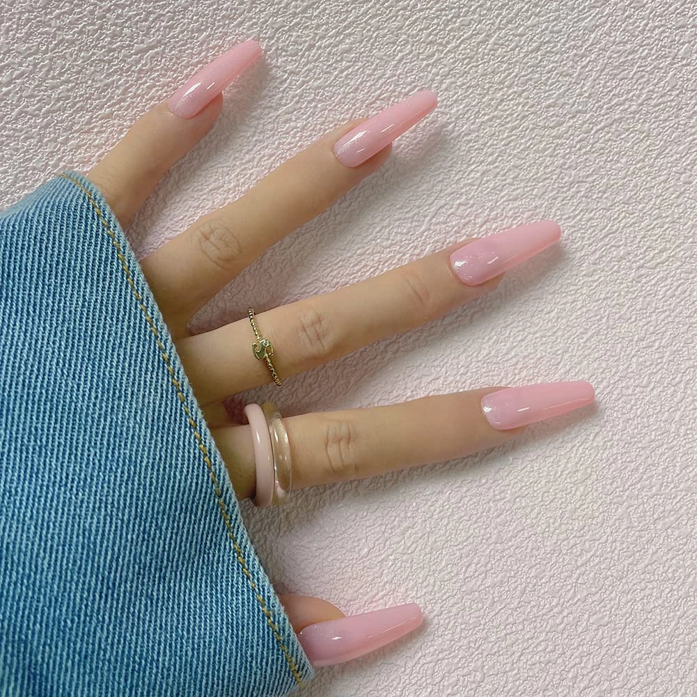 Gel Nail Polish Glitter Nude,Jelly Pink Iridescent Shimmer Gel Polish,Neutral Sheer Milky Pink Holographic Pigment Color Soak off UV LED Cured Home Salon French Manciure-07