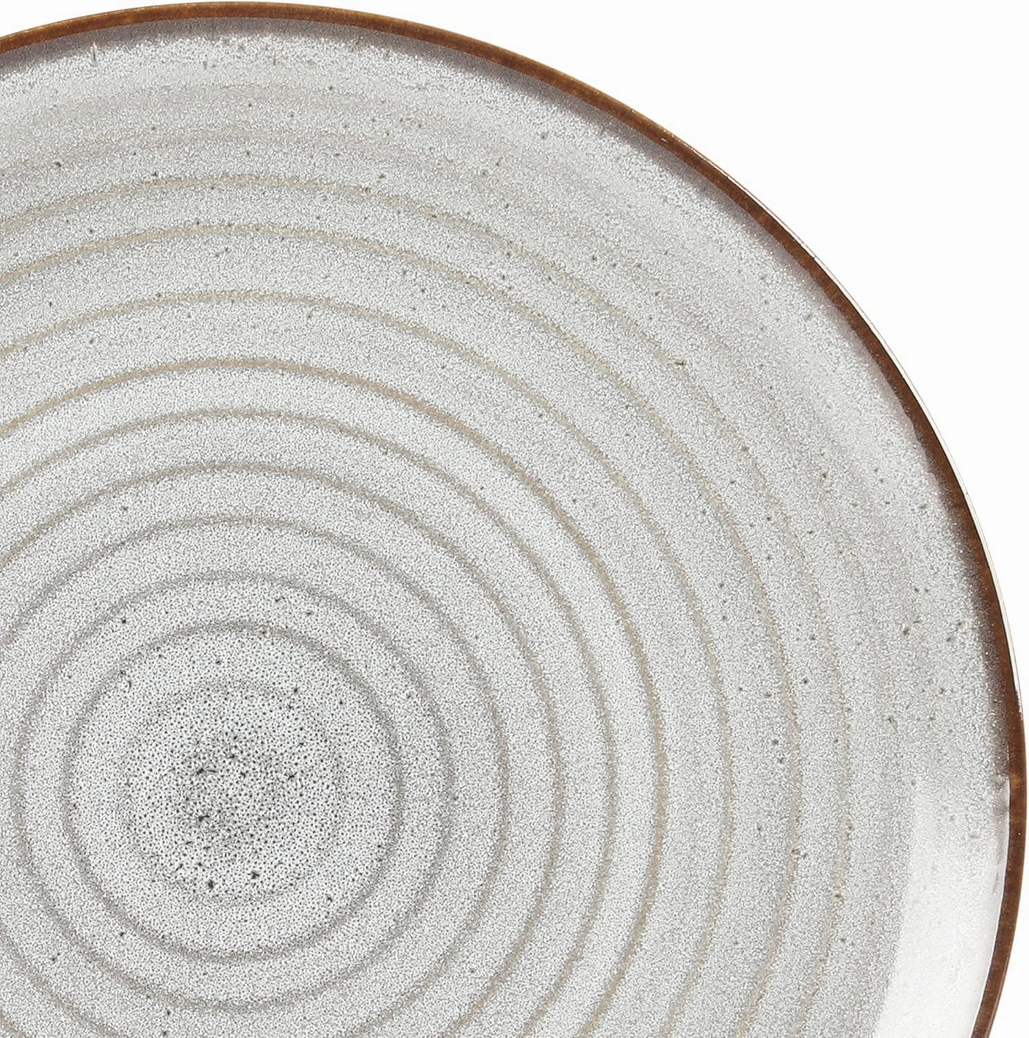 Gibson Elite Dreamweaver Double Bowl Terracotta Reactive Dinnerware Set - Grey, Service for 4 (16pcs)