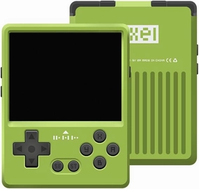 GKD Pixel 2 Console Metal Retro Game Player Portable Mini Pocket Handheld, Preinstalled with 64GB TF Card 1800mAh Battery 2.4-inch IPS Screen Aluminum Body Console Gaming Player (Green 64GB)