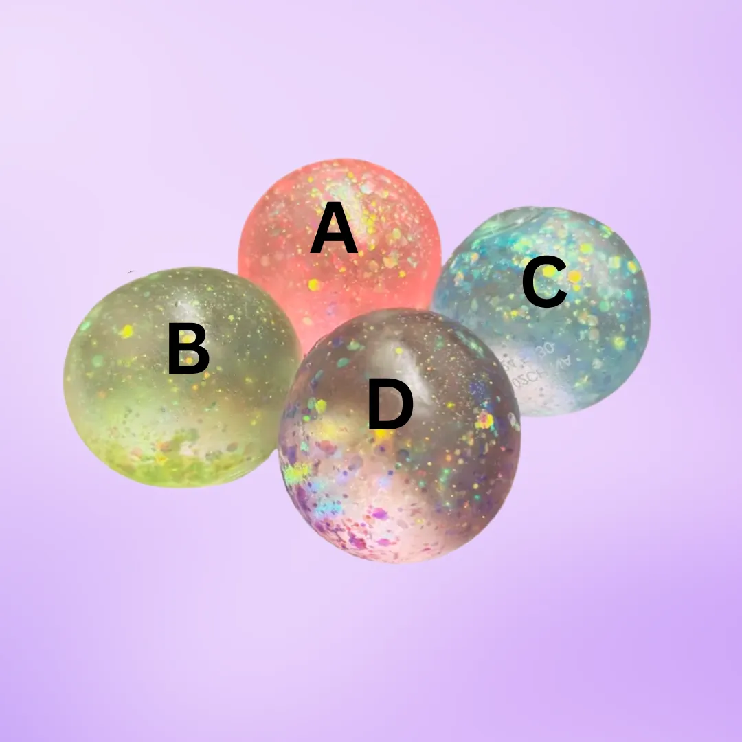 Glittery Gummee Squish Ball