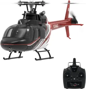 GoolRC F08 RC Helicopter for Adults, 1/27 Scale 6CH Remote Control Helicopter with Brushless Motors, 6-Axis Gyro, Altitude Hold, Optical Flow Positioning, 2.4GHz Military RC Aircraft