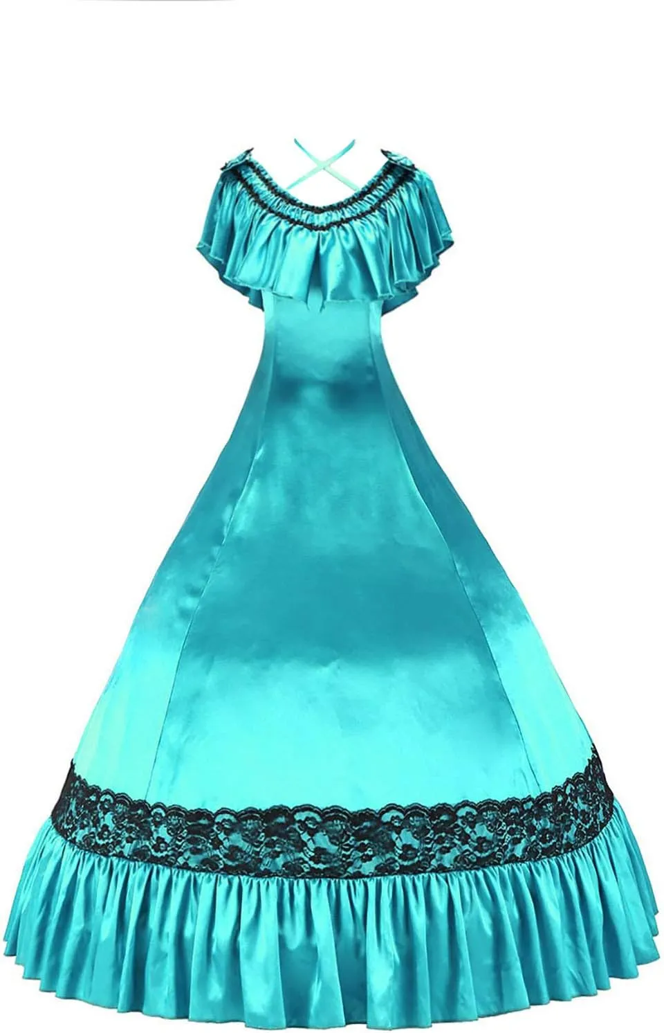 Gorgeous Herrlich Elegant Lolita Doll Neck Cute Strap Lace Ball Gown Dress
