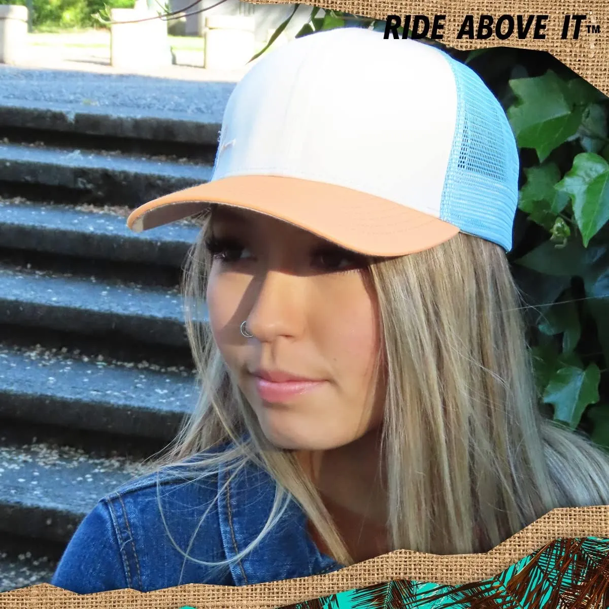 Grace Folly Beach Trucker Hats for Women- Snapback Baseball Cap for Summer