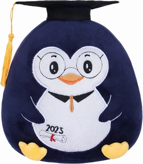 Graduation Plush Penguin Stuffed Animal - 2025 Grad Penguin Stuffed Animals Doctoral Hat Graduation Gifts 10 Inch
