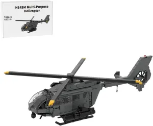 H145M/UH-72B Multi-Purpose Helicopter Building Blocks Set, Designed by DarthDesigner, Collectible Display Set for Beginner Designers and Building Block Lovers, MOC-214545 (781PCS)