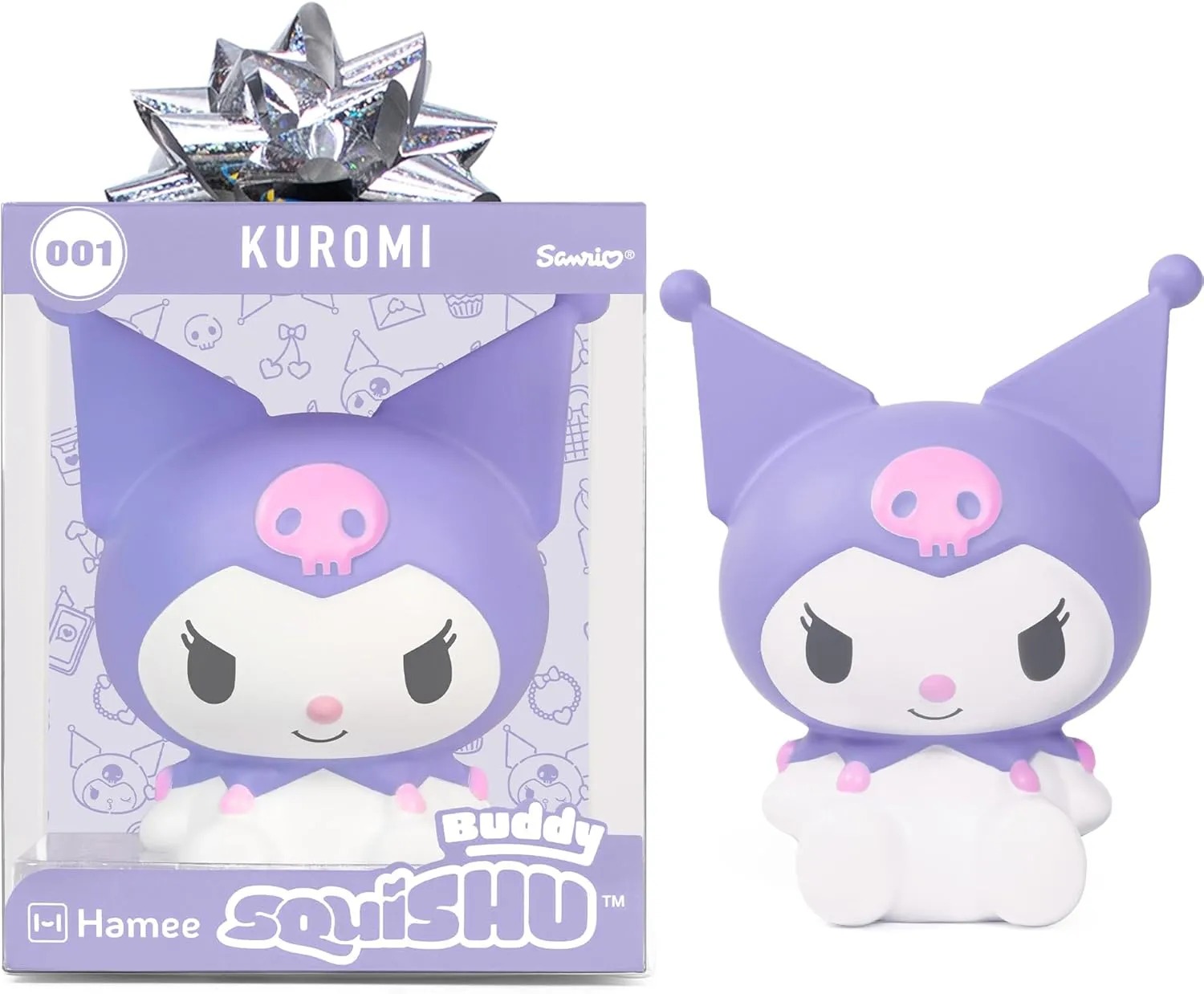 Hamee SquiSHU Buddy Hello Kitty and Friends Kuromi, Cute Birthday Gift, Official Merchandise, Toys for Kids & Adult, Model Squishy for Collectors