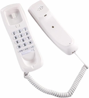 HCD3588 Fixed Landline Wall Telephone Portable Mini Phone Wall Hanging- Telephone for Home Office Hotel Spas Center