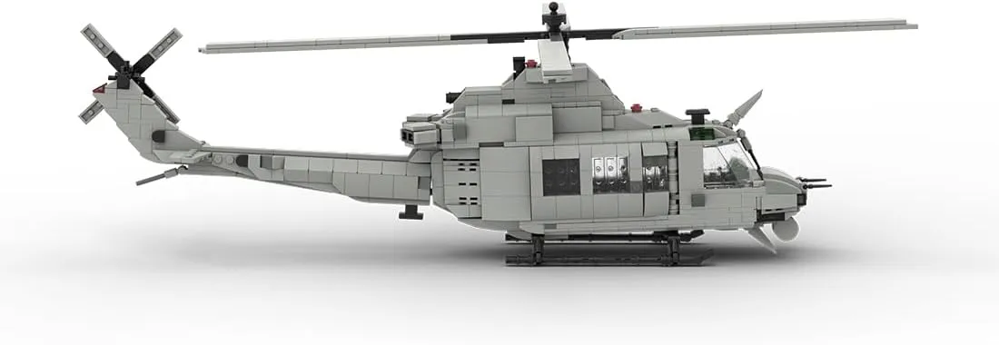 Helicopter Building Kit, Bell UH-1Y Venom Military Airplane Model Toy Sets, Creative MOC Building Blocks for Adults (1070PCS), Large, YUM51XG1339NH593DO