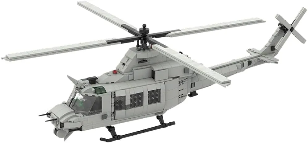 Helicopter Building Kit, Bell UH-1Y Venom Military Airplane Model Toy Sets, Creative MOC Building Blocks for Adults (1070PCS), Large, YUM51XG1339NH593DO