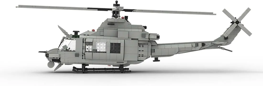 Helicopter Building Kit, Bell UH-1Y Venom Military Airplane Model Toy Sets, Creative MOC Building Blocks for Adults (1070PCS), Large, YUM51XG1339NH593DO