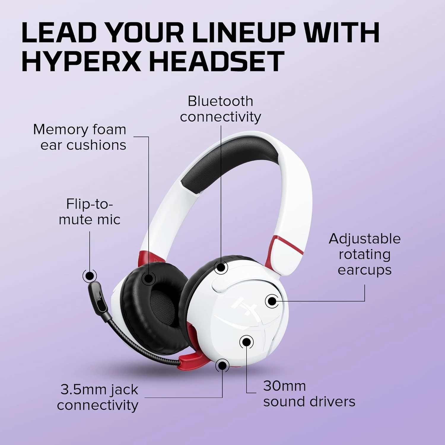 HyperX Cloud Mini Kids Wireless (White)