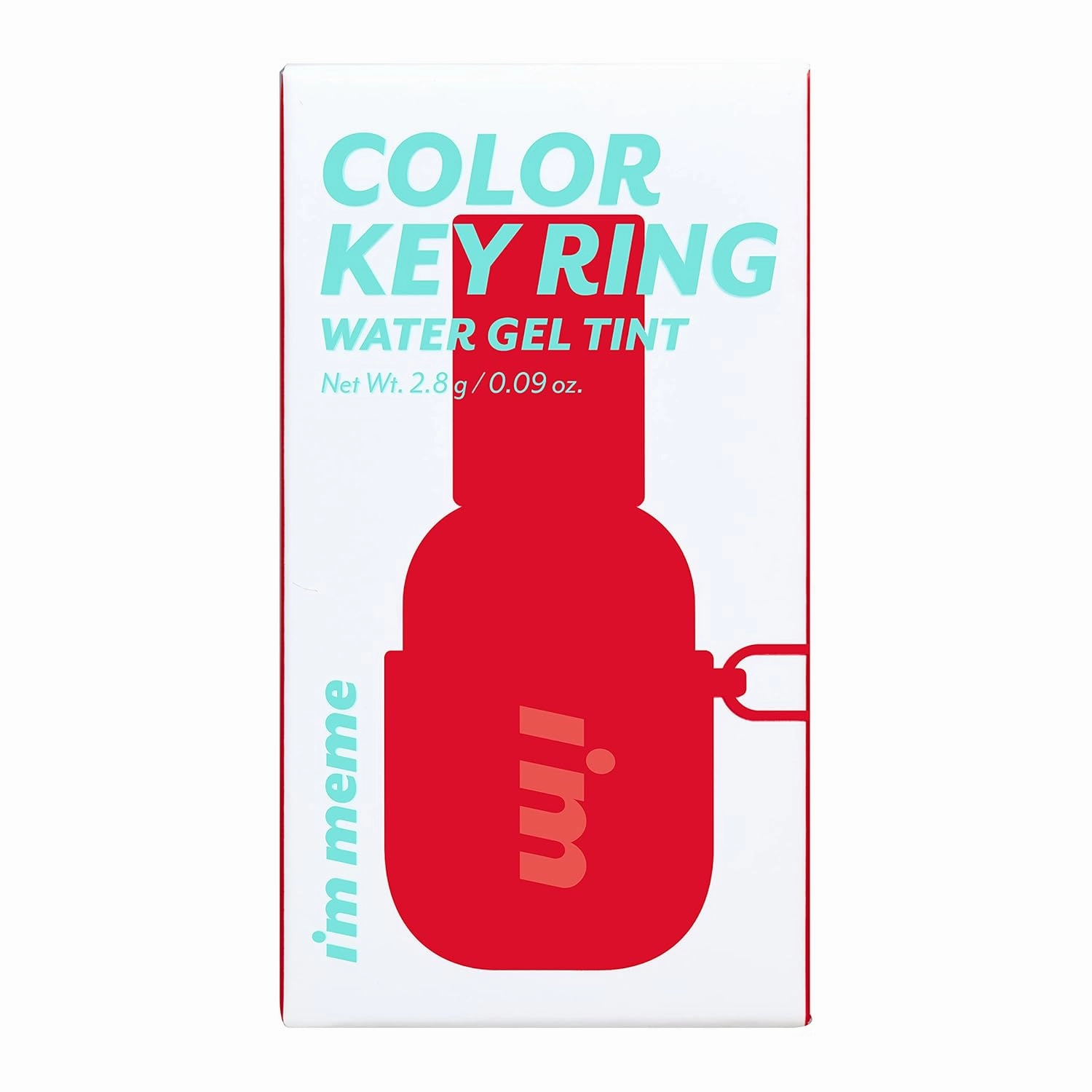 I'M MEME Water Color Key Ring Gel Lip Tint - 05 Berry Compote | Long Lasting Lip Gloss, Hydrating Glossy Finish, K-Beauty, Cute Korean Makeup, Compact Portable Keychain, Travel-Friendly, 0.09 Oz