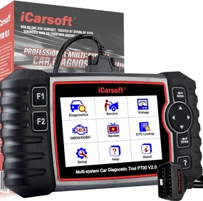 iCarsoft Auto Diagnostic Scanner P700 V2.0 for Porsche with Engine/Transmission/ABS/Airbag Diagnosis Scan,OBD2 Code Reader with Oil Reset EPB ETC Battery/O2 Sensor/EVAP Test