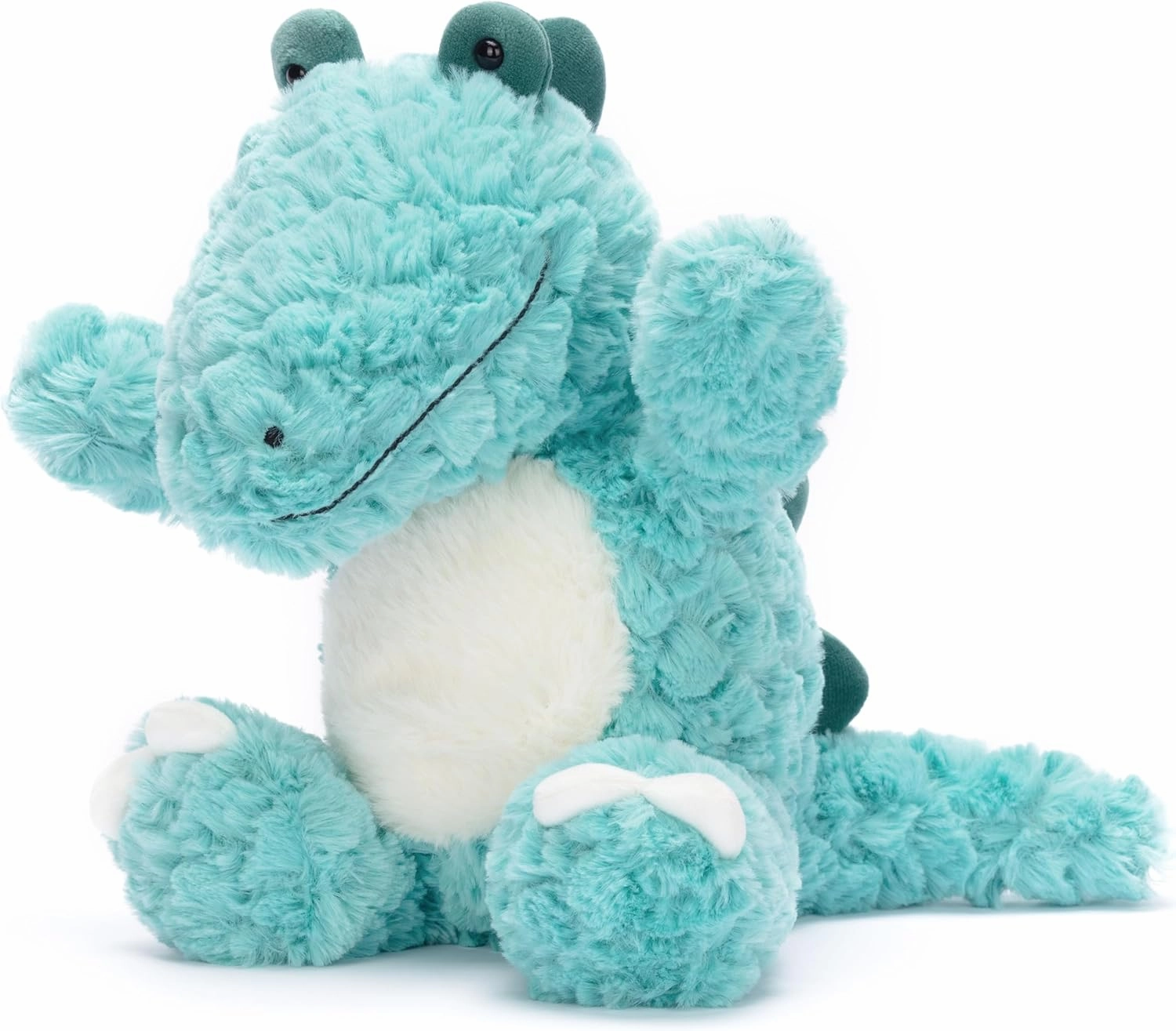 IKASA Crocodile Stuffed Animals Plush Toys,10" Cute Alligator Plushie Soft Cuddly Plushy Toy, Gifts for Family Kids Girls Boys