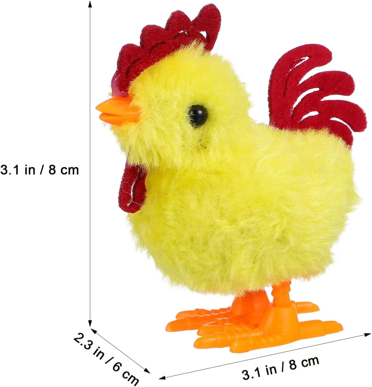 IMIKEYA 11PCS Wind Up Chicks Bunny Toys: Colorful Wind-Up Jumping Chick Chicken Toy Plush Chicks Wind Up Toys for Kids Toddlers Easter Egg Hunt Basket Stocking Goodie Bags Easter Party Favors