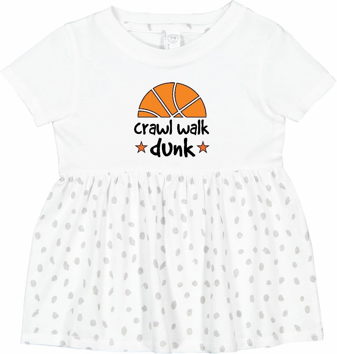 inktastic Basketball Crawl Walk Dunk Infant Dress