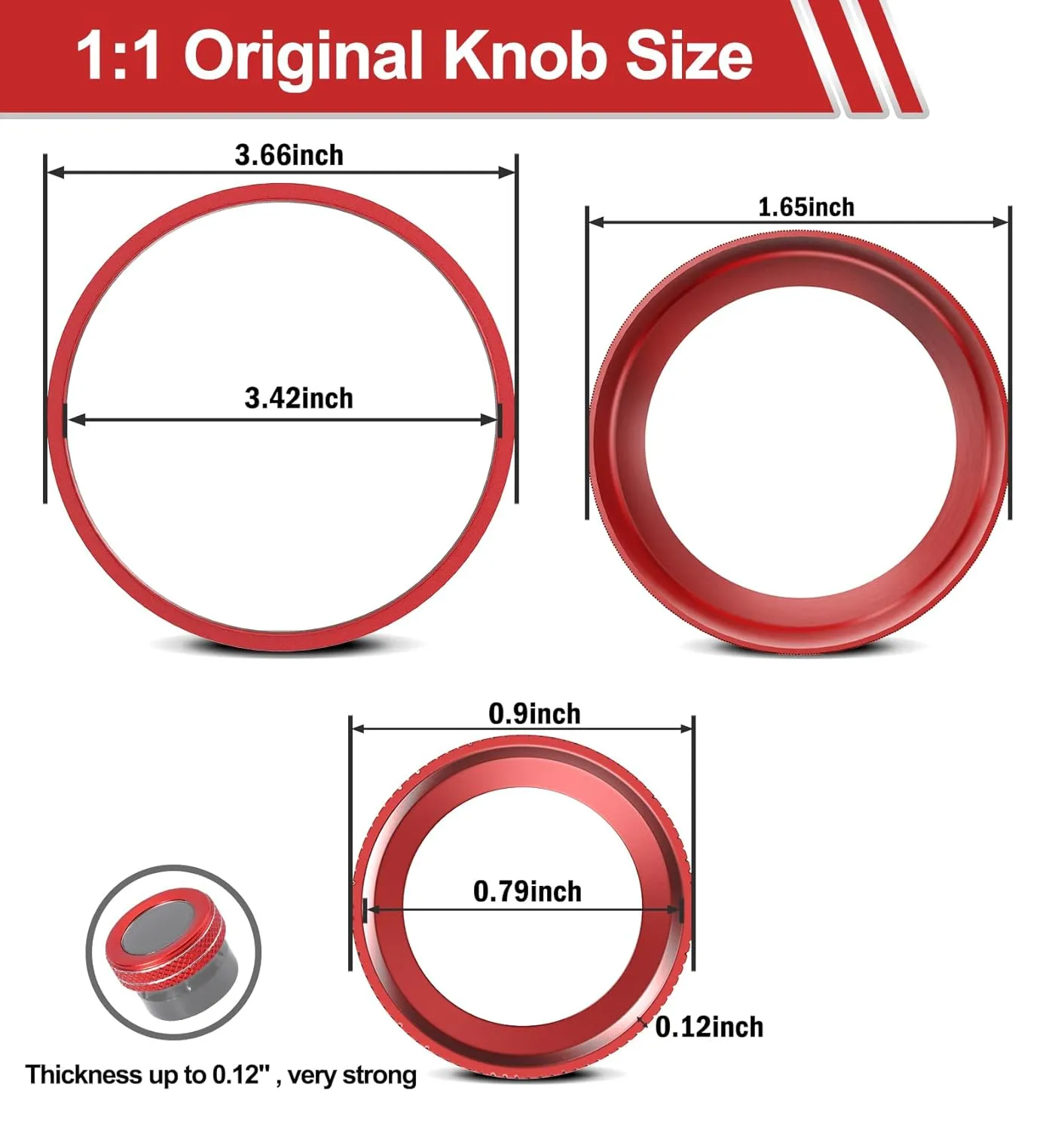 Interior Accessories for Toyota Tacoma 2023 2022 2021 2020 with 8" or 7" Touchscreens, Decorated A/C Vent Trim Rings Button Knob Covers for Air Conditioner AC Audio CD Radio Switch, 10 PCS