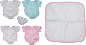 JC Toys, for Keeps! La Newborn by Berenguer Outfit Gift Set for 15-17" Dolls – 6 Pcs for Children 2 , Pink, Blue