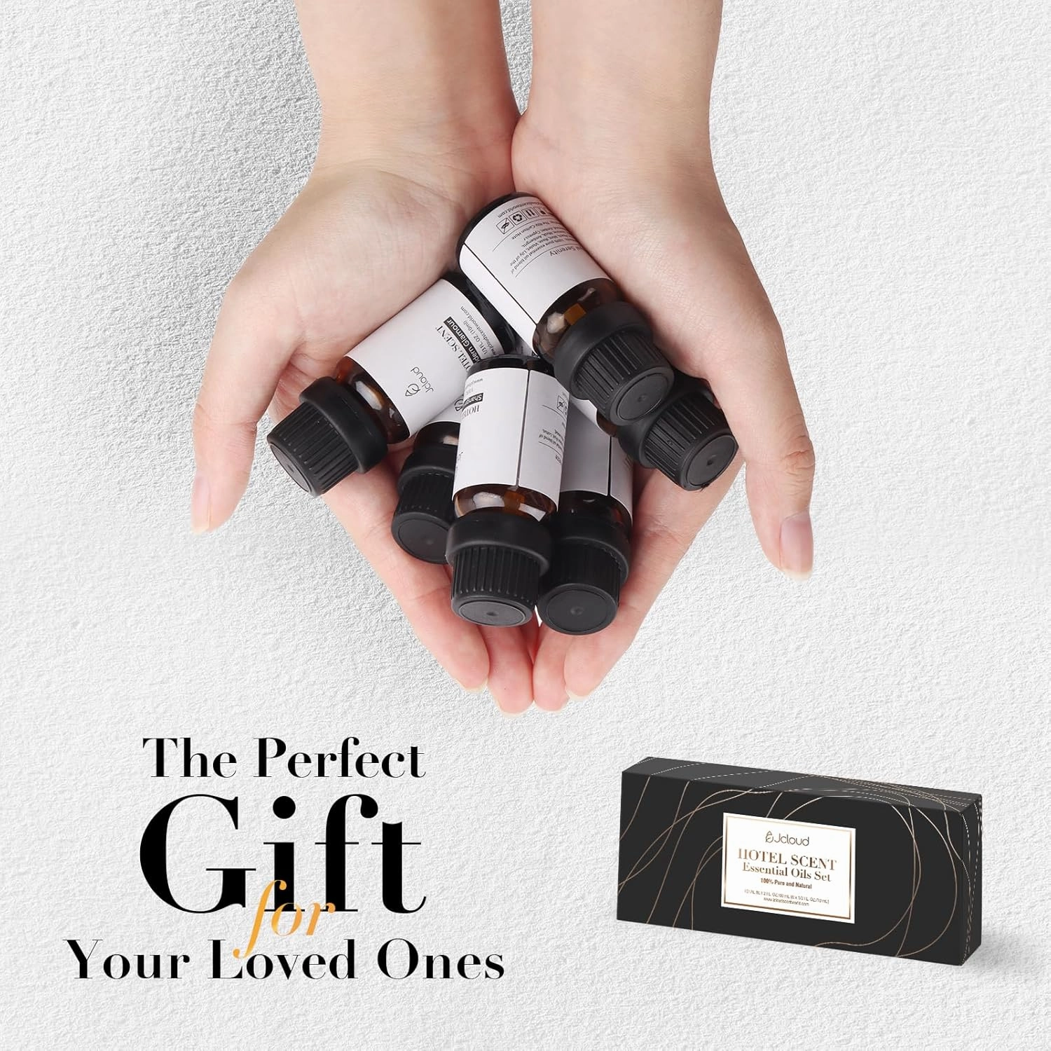 JCLOUD Hotel Diffuser Oils Set | Top 6 Luxury Hotel Inspired Essential Oils for Diffuser for Home, Pure Aromatherapy Diffuser Oil Gift Set, Home Luxury & Hotel Scents for Diffuser - 6x10mL