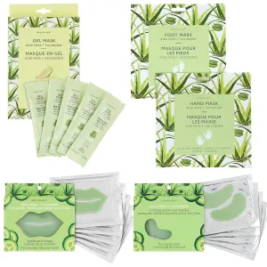 Jean Pierre Cosmetics Skin Care Aloe   Cucumber Mask Set, Beauty Masks, Face Mask Set, Spa Gift, Spa Kit for Women, Spa Gift Set, Home Spa Kits, Gifts for Women, Christmas Gift, Stocking Gifts (5 Piece Set)