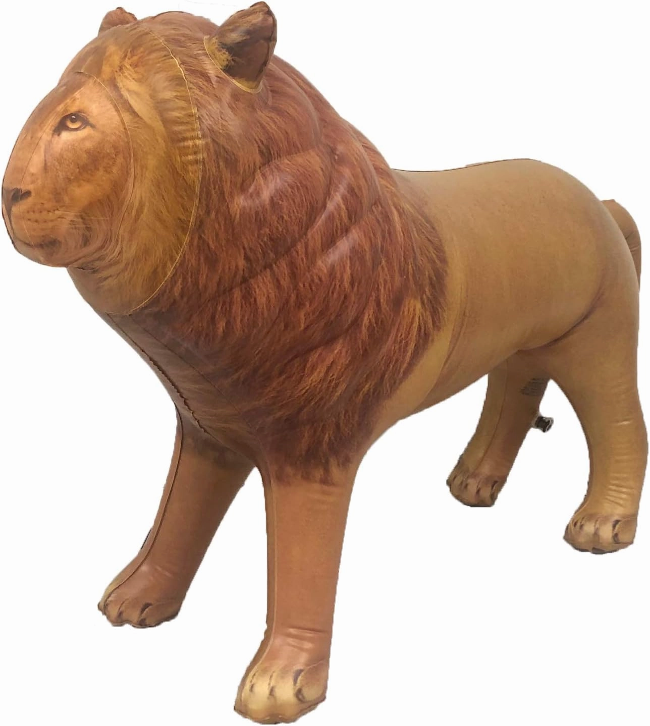 Jet Creations Life on Earth Wildlife Safari Inflatable, 3-PK, Lion, Tiger, Elephant, Realistic Animals for Party Decoration, Pool, Birthday, Jungle Photo Prop