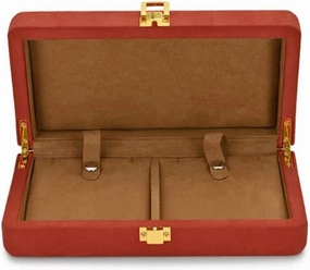 Jewellery Box Multi-Function Velvet Ring Display Box with Microfiber Jewelry Organizer Case for Pendant Bracelet (D,20.5 * 11.5 * 5.5cm) (A 20.5 * 11.5 * 5.5cm)