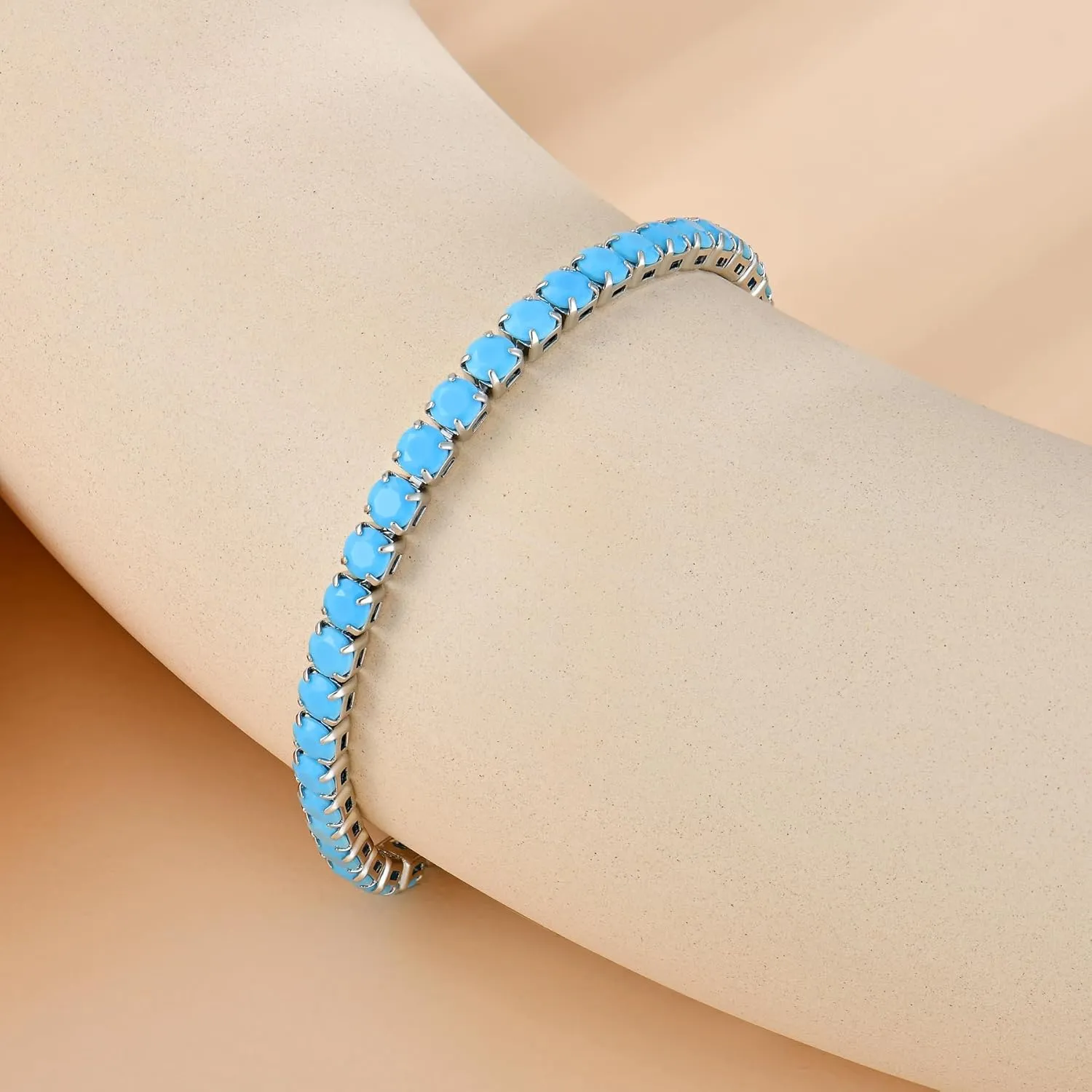 JO WISDOM Tennis Bracelets for Women 4mm Cubic Zirconia Birthstone Adjustable Slider Bracelets Tennis Bracelet Fashion Jewelry Birthday Gifts for Women
