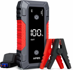 Jump Starter - 4000A Jump Starter Battery Pack for Up to 10.0L Gas and 8.0L Diesel Engines, 12V Portable Car Battery Jump Starter Box with 3.0" LCD Display (Red)