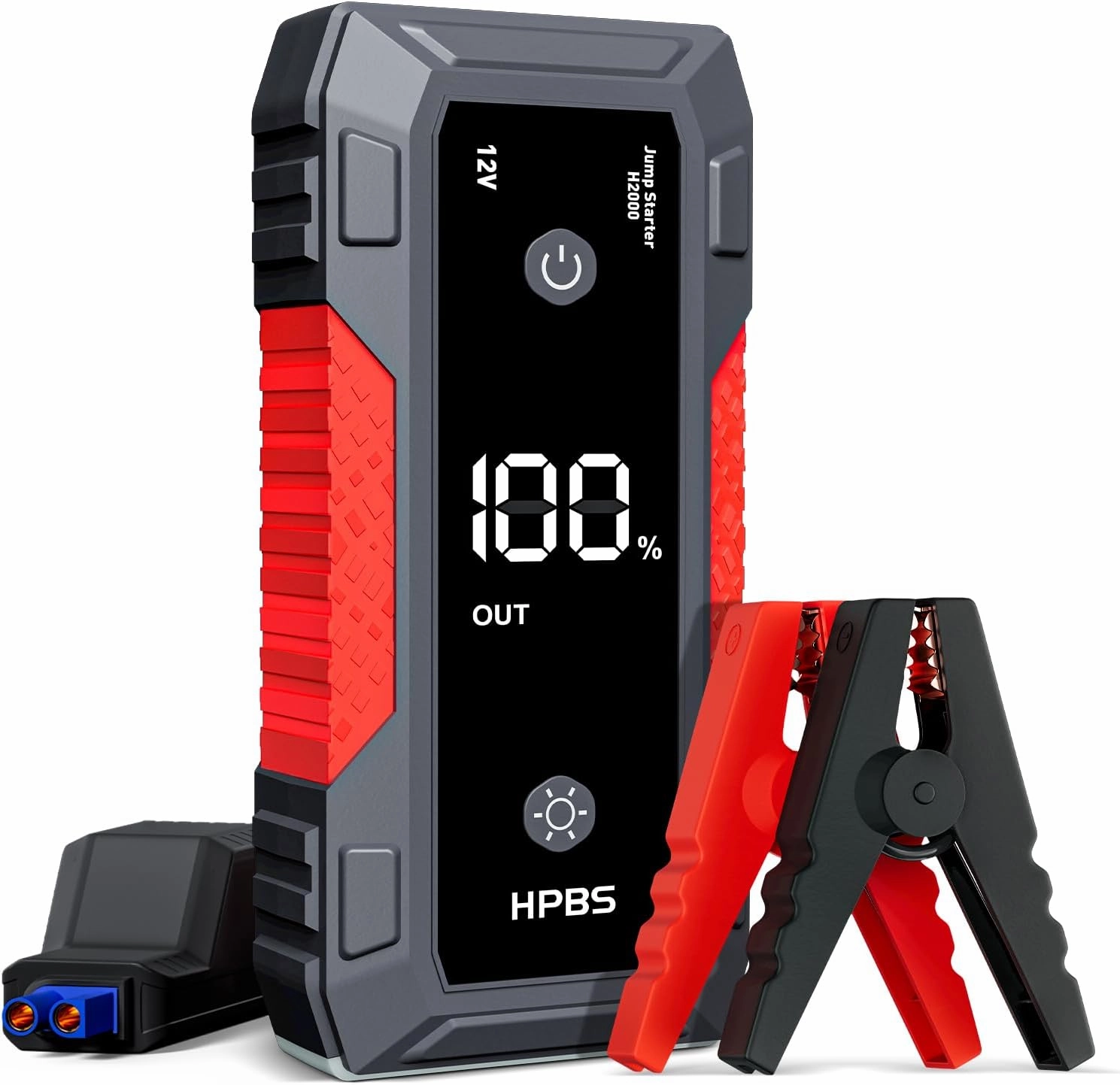 Jump Starter - 4000A Jump Starter Battery Pack for Up to 10.0L Gas and 8.0L Diesel Engines, 12V Portable Car Battery Jump Starter Box with 3.0" LCD Display (Red)