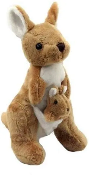 Kangaroo Stuffed Animal Plush Doll Stuffed | Super Soft, Huggable Kangaroo Toy for Baby and Toddler Boys, Girls | Cuddle Pillow Stuffed with PP Cotton Filling | Great Gift Idea for Birthda, Holidays