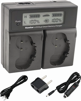 Kastar LCD Dual Fast Charger for Nikon EN-EL18c EN-EL18b EN-EL18a Nikon D4, Nikon D4S, Nikon D5, Nikon D800 D800E D810 D810A Battery Grip MB-D12, Nikon D500 Grip MB-D17, Nikon D850 Battery Grip MB-D18