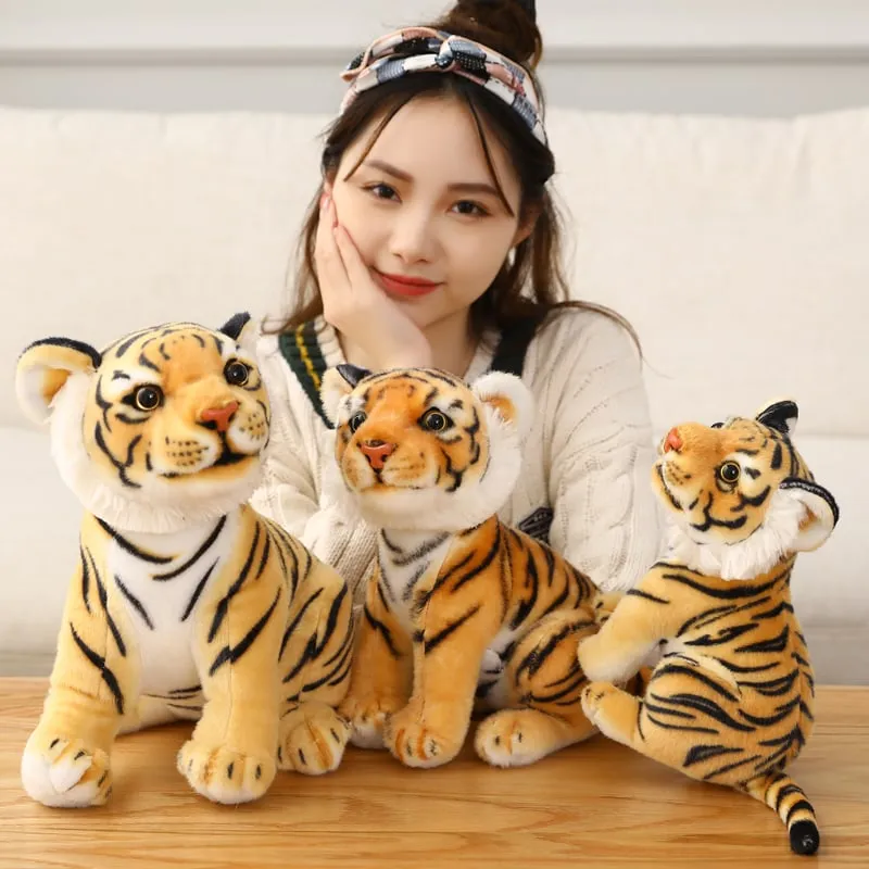 Kawaii White Tiger Plush Toy