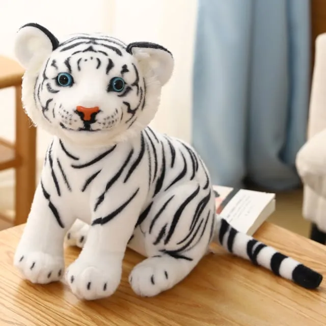 Kawaii White Tiger Plush Toy