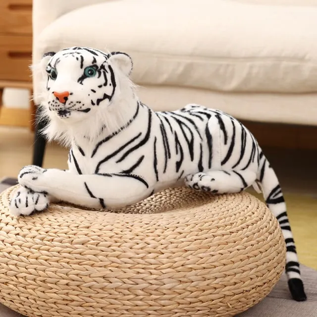 Kawaii White Tiger Plush Toy