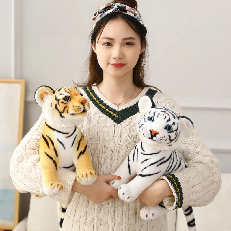 Kawaii White Tiger Plush Toy