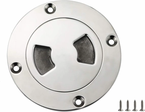 keehui Marine 316 Stainless Steel 3inch/4inch Inspection Deck Plate W/Screws for Boat