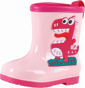 Kids Rain Boots Toddler Cute Animal Dinosaur Printed Waterproo𝐟 Rubber Non-Slip Rainboots Shoes Rainboots Toddler
