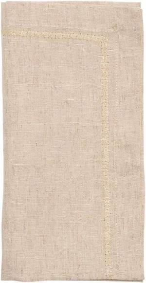Kim Seybert Classic Napkin in Natural, Set of 4