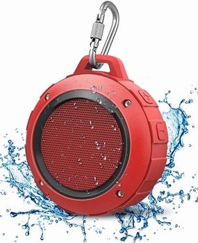 Kunodi Outdoor Waterproof Bluetooth Speaker, Wireless Portable Mini Shower Travel Speaker with Subwoofer, Enhanced Bass, Built in Mic for Sports, Pool, Beach, Hiking, Camping