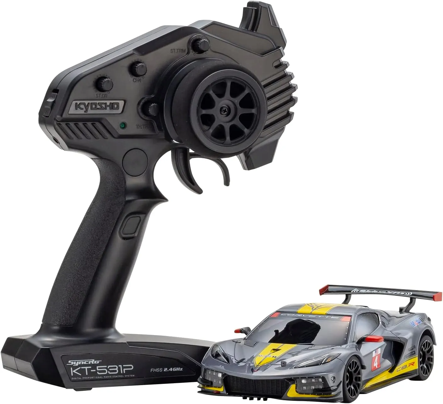 京商(Kyosyo) Kyosho MR-03 Mini-Z RWD ReadySet w/Corvette C8.R (Gun Metal)