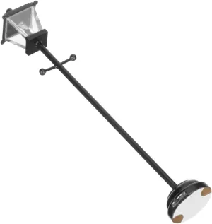 Lamp Pole Decor Battery-Powered Led Light Realistic Floor Lamp Ornament for Doll House