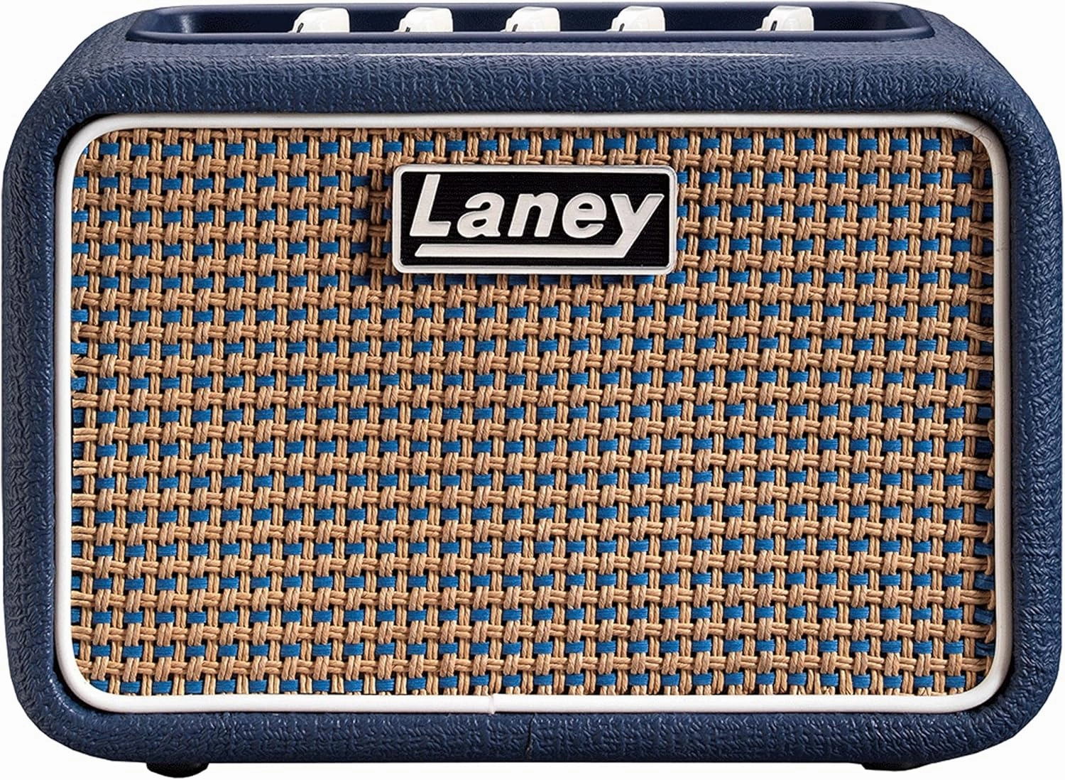 Laney MINI-ST-Lion Battery Powered Stereo Guitar Amp with Smartphone Interface, Blue