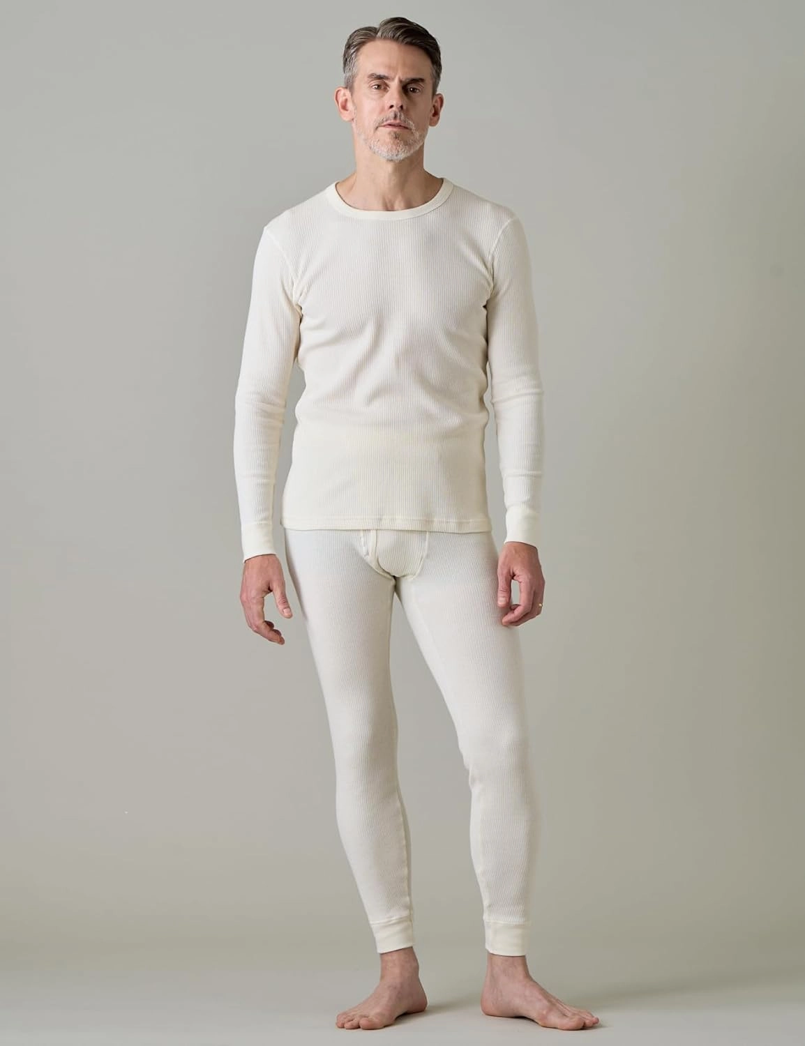LAPASA Men's Cotton Waffle Thermal Underwear Set Midweight & Heavyweight Long Johns Base Layer Cold Weather M60/M137