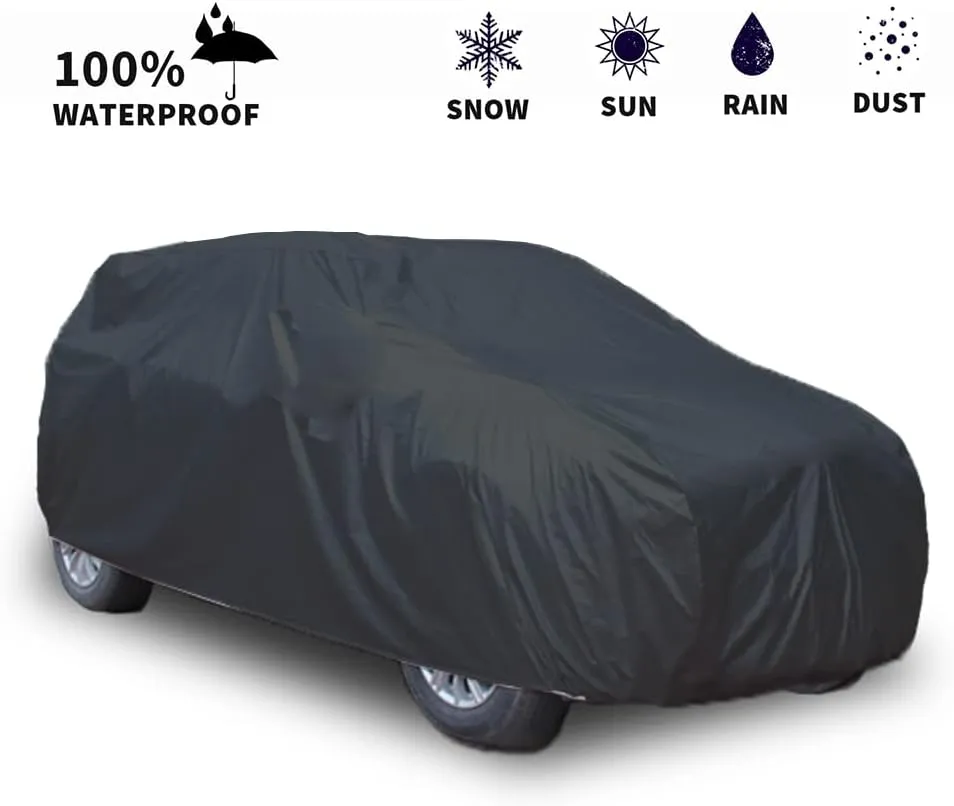 Large Kids Ride-On Toy Car Cover, Outdoor Wrapper Resistant Protection for Electric Battery Powered Children Wheels Toy Vehicles-Universal Fit, Water Resistant, UV Rain Snow Protection (Black)