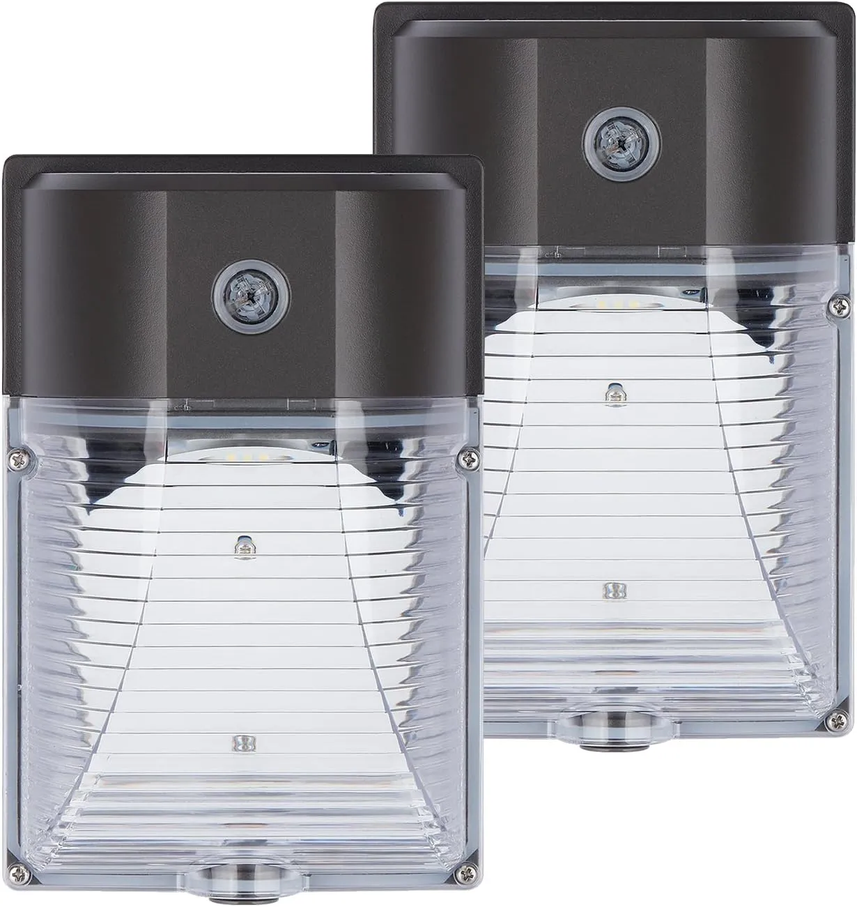 LED Wall Pack Light, 26W (150-250W Equivalent),with Photocell Dusk to Dawn,3000LM 5000k Daylight White,IP65 Outdoor Security Lights,ETL (2 Pack 26 Watt)