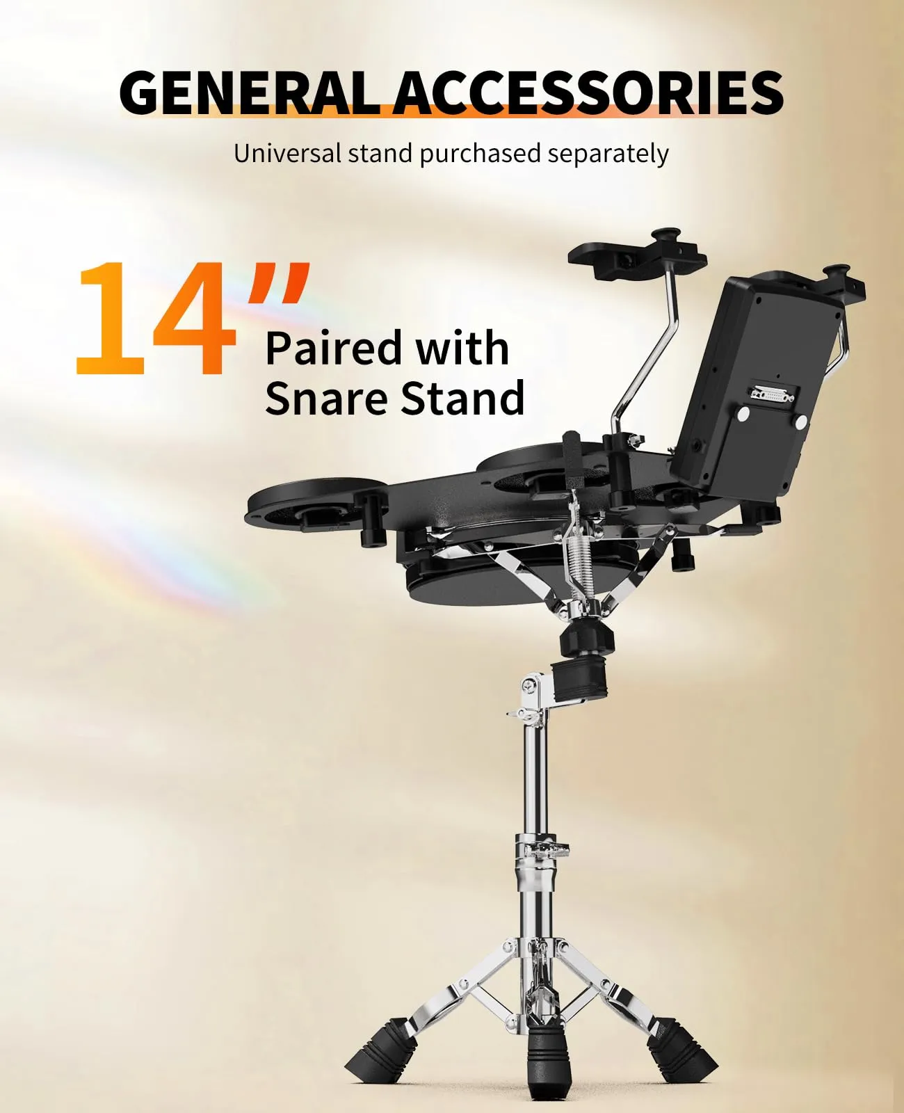 LEKATO Electronic Drum Set, Portable Electric Drum Set for Beginner with Quiet Mesh Snare Drum Pads, 220  Sounds, USB MIDI, 2 Switch Pedal, Electric Drum Kit with Sticks, Travel Bag
