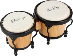 LeSage Bongos Drum for Adults Kids Beginner Bongos Starter 4 in and 5 in Natural Wood Professional Musical Instruments Bongos Drums Set Real Skin Drum Head Child Bongos