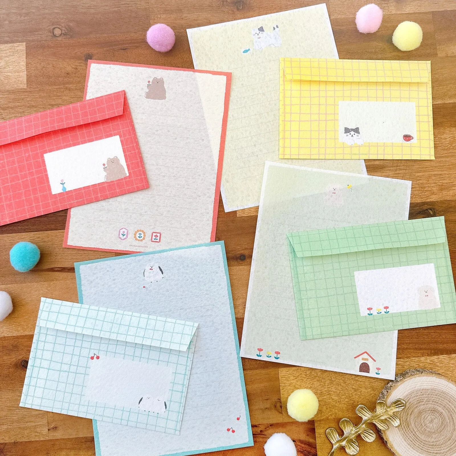Letter Writing Set - Fluffy Bear