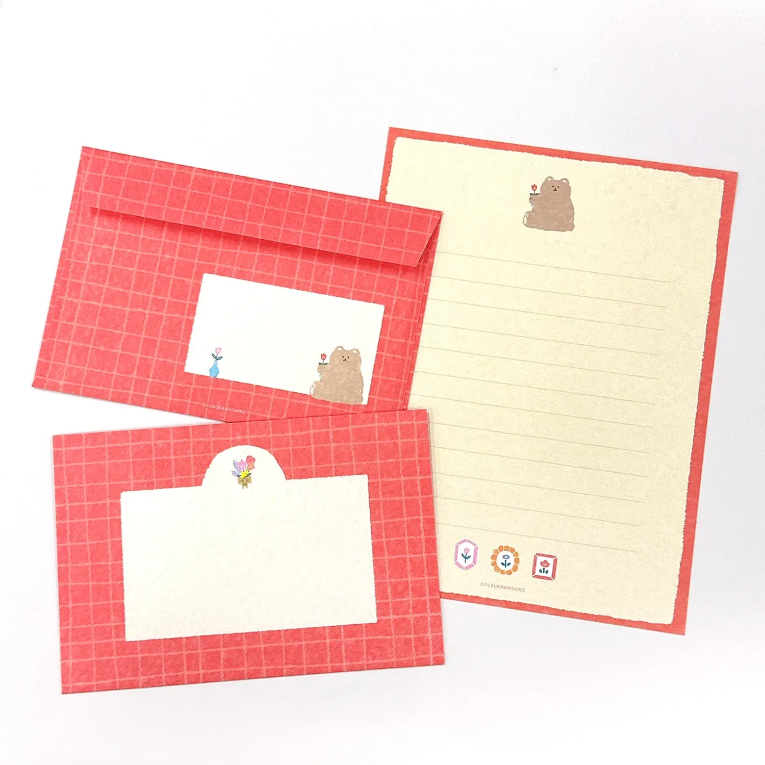 Letter Writing Set - Fluffy Bear